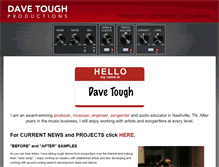 Tablet Screenshot of davetough.com